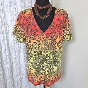 Caribbean Joe Blouse Sz 👚 Large
